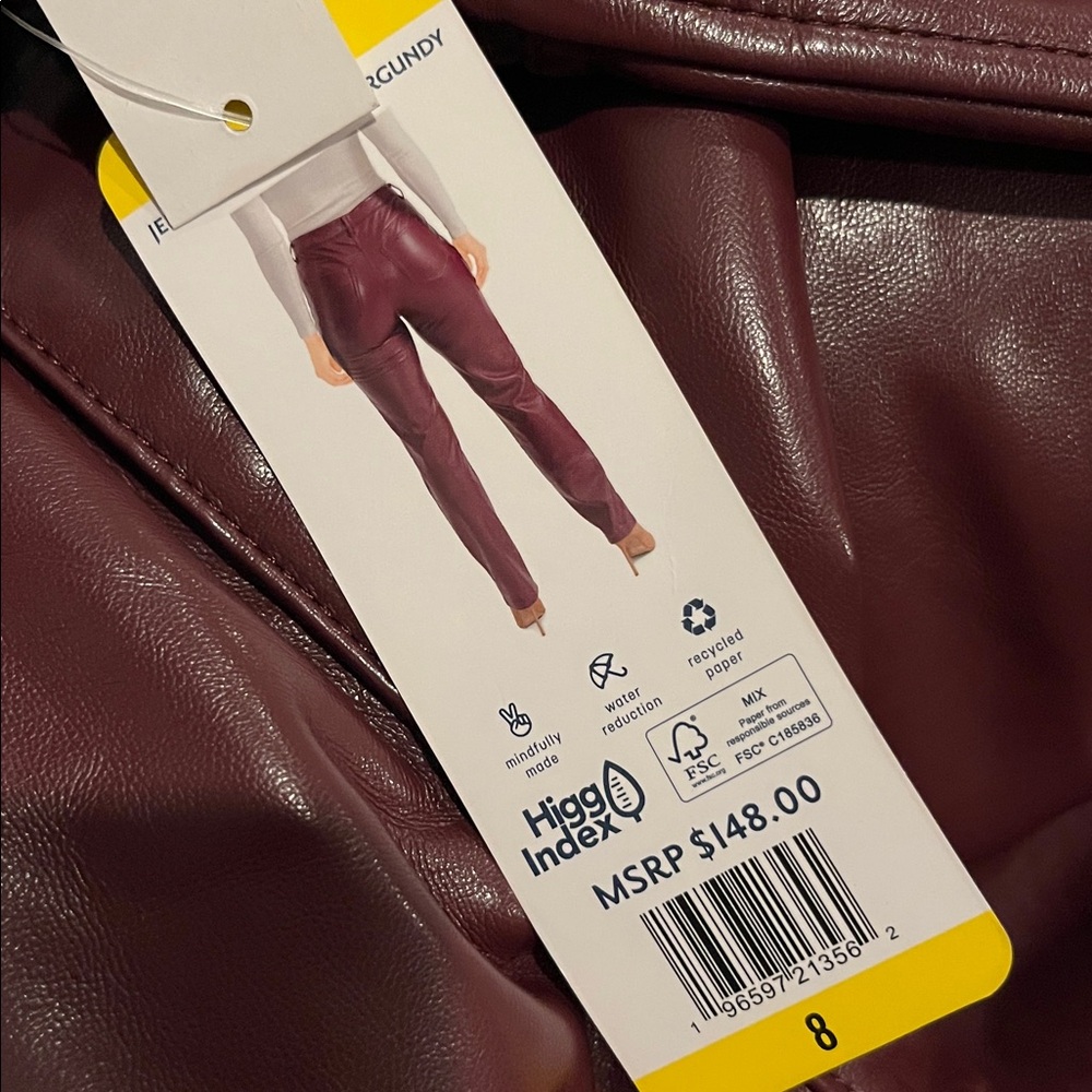 Joie Faux Leather Pants the Limited Edition Straight - Picture 7 of 7